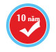 Thời gian bảo hành lên đến 10 năm