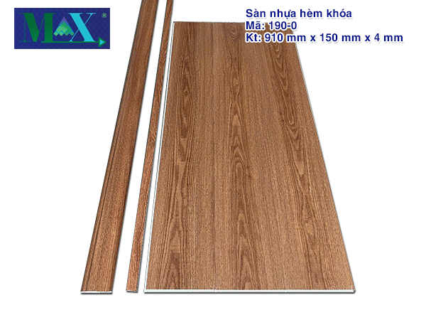 Sàn nhựa hèm khóa 190-0 (4mm)